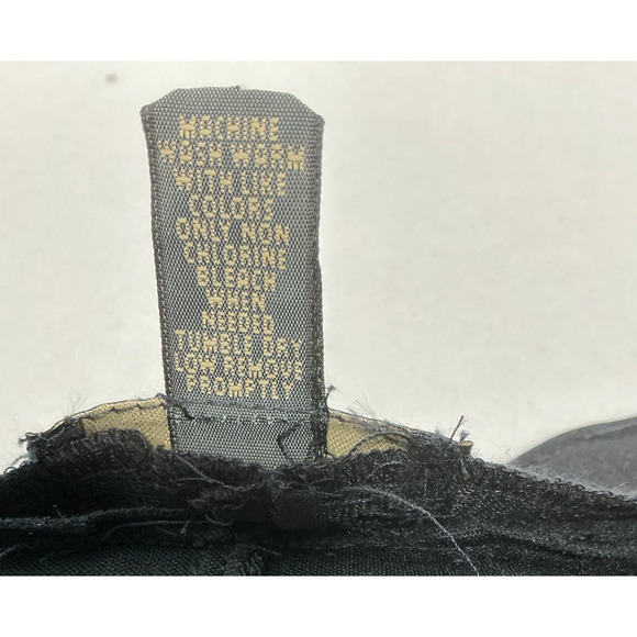 BANANA REPUBLIC black front button skirt -Size 4 - Picture 6 of 7